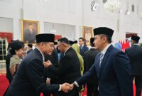 Presiden Prabowo Subianto melantik 31 tokoh dan diplomat sebagai duta besar Republik Indonesia untuk negara-negara sahabat. (Facebook.com @Setkab RI)