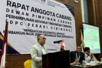 Berlangsung di Hotel Lorin, Sentul, Kabupaten Bogor, Dewan Pimpinan Cabang (DPC) PERADI Cibinong sukses menggelar Rapat Anggota Cabang (RAC) tahunannya. (Dok. DPC PERADI Cibinong)