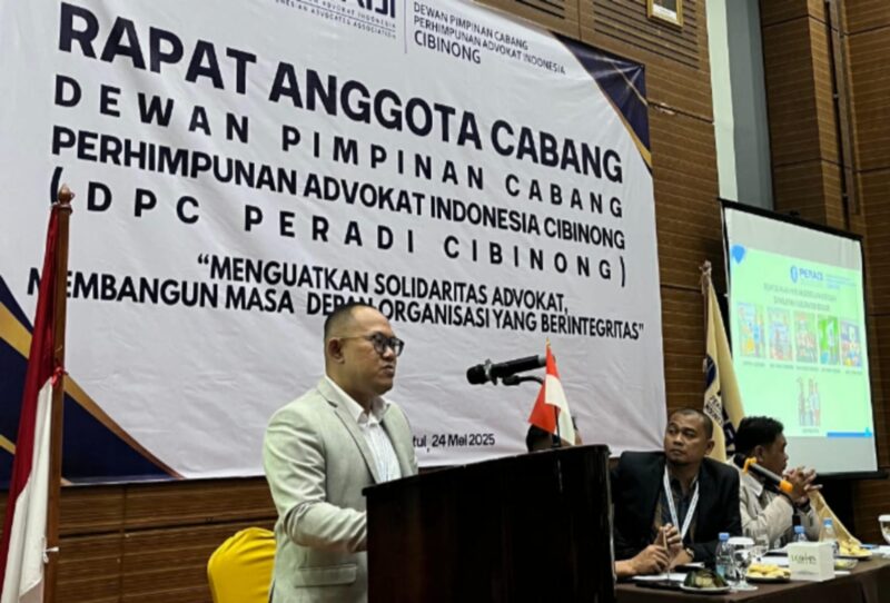 Berlangsung di Hotel Lorin, Sentul, Kabupaten Bogor, Dewan Pimpinan Cabang (DPC) PERADI Cibinong sukses menggelar Rapat Anggota Cabang (RAC) tahunannya. (Dok. DPC PERADI Cibinong)