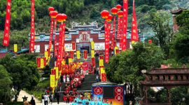 Photo taken on June 12, 2026 shows a scene of the Linshui Palace in Gutian County of Fujian Province, southeast China. (Xinhua/Li Hao)